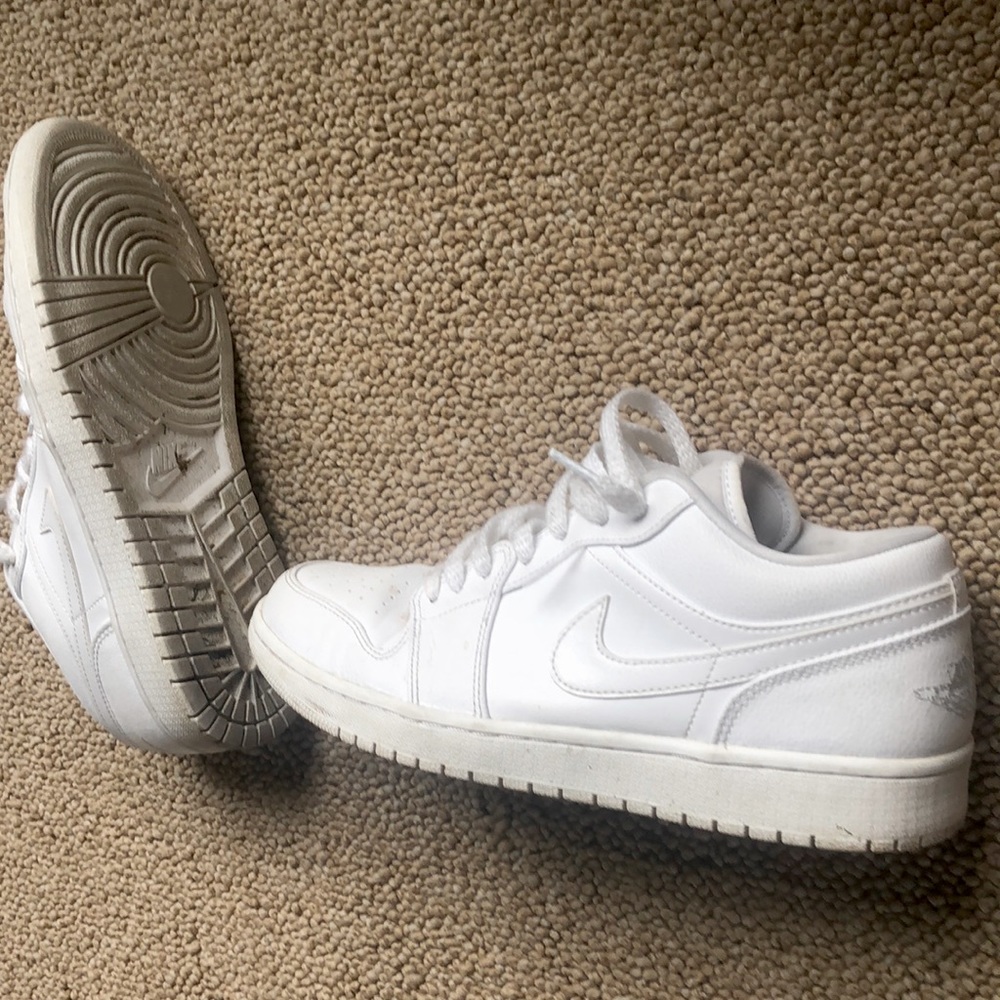 All-White Jordan 1 Lows